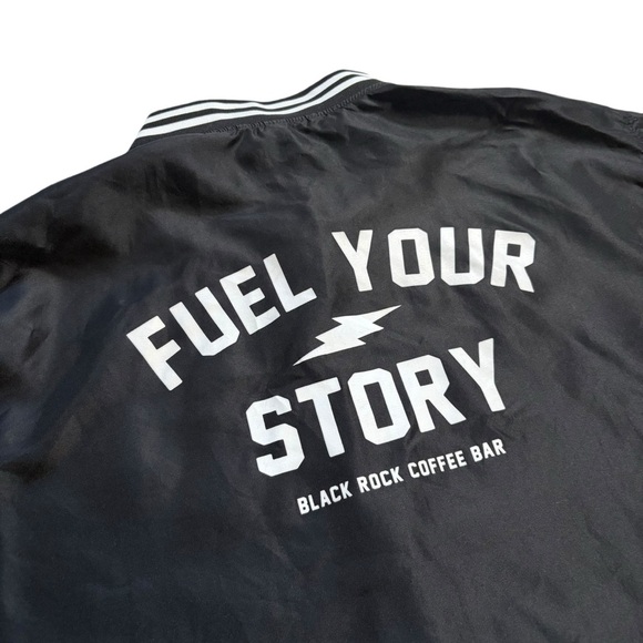 Black Rock Coffee Bar Fuel Your Story Full Zip Windbreaker Jacket, Unisex 2XL - Picture 6 of 12